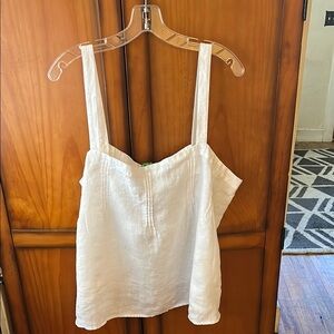 J. Crew White line Camisole Top